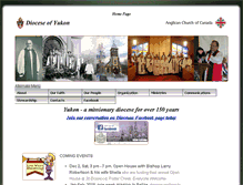 Tablet Screenshot of anglican.yukon.net